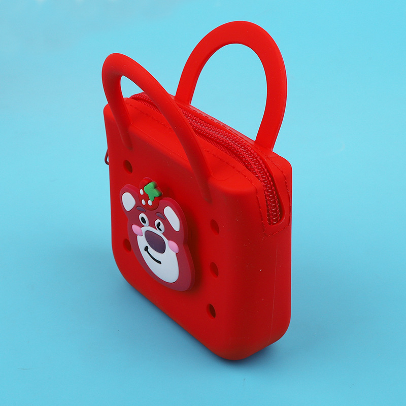 Πορτοφόλι νομισμάτων από σιλικόνη με σχέδιο ζώων, αστικός μινιμαλισμός, unisex