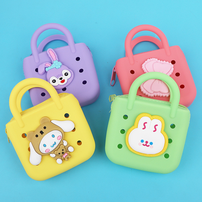 Πορτοφόλι νομισμάτων από σιλικόνη με σχέδιο ζώων, αστικός μινιμαλισμός, unisex