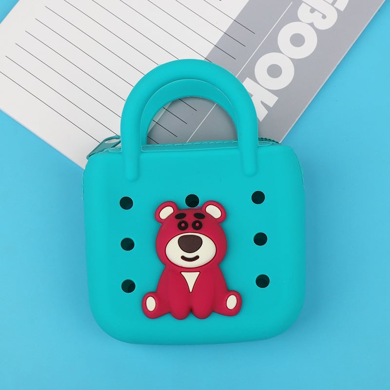 Πορτοφόλι νομισμάτων από σιλικόνη με σχέδιο ζώων, αστικός μινιμαλισμός, unisex