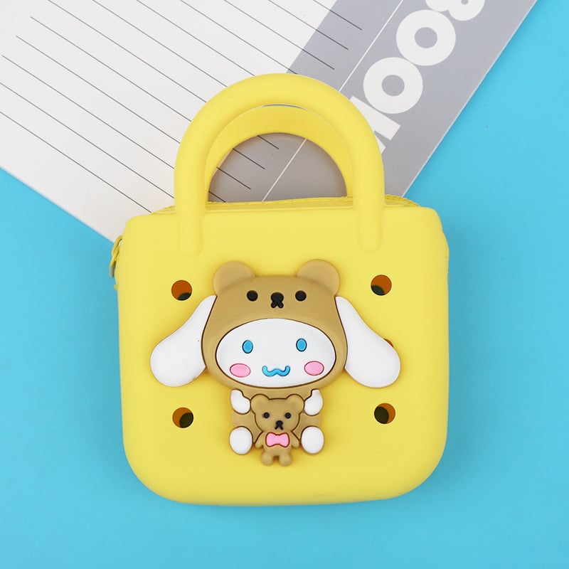 Πορτοφόλι νομισμάτων από σιλικόνη με σχέδιο ζώων, αστικός μινιμαλισμός, unisex