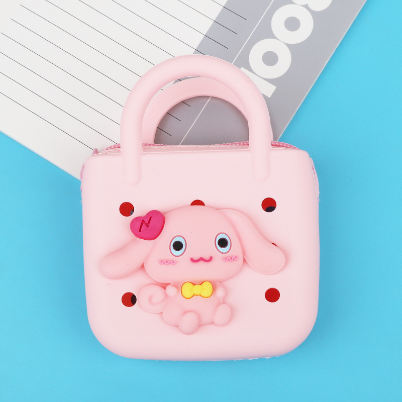 Πορτοφόλι νομισμάτων από σιλικόνη με σχέδιο ζώων, αστικός μινιμαλισμός, unisex