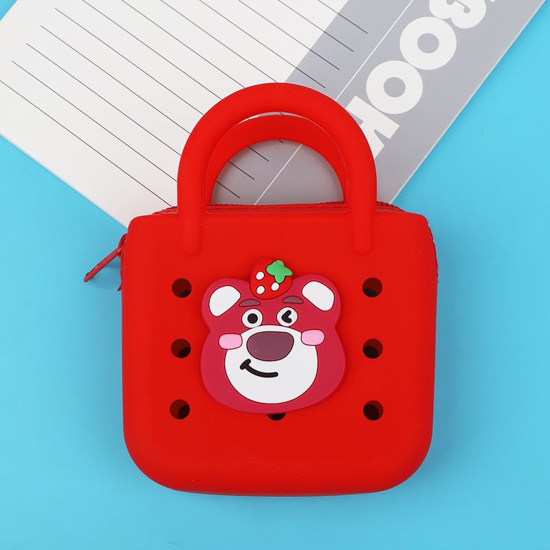 Πορτοφόλι νομισμάτων από σιλικόνη με σχέδιο ζώων, αστικός μινιμαλισμός, unisex