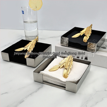 Cutie de depozitare pentru șervețele din oțel inoxidabil, formă pătrată, finisaj lustruit, design nordic minimalist, stil lux lejer