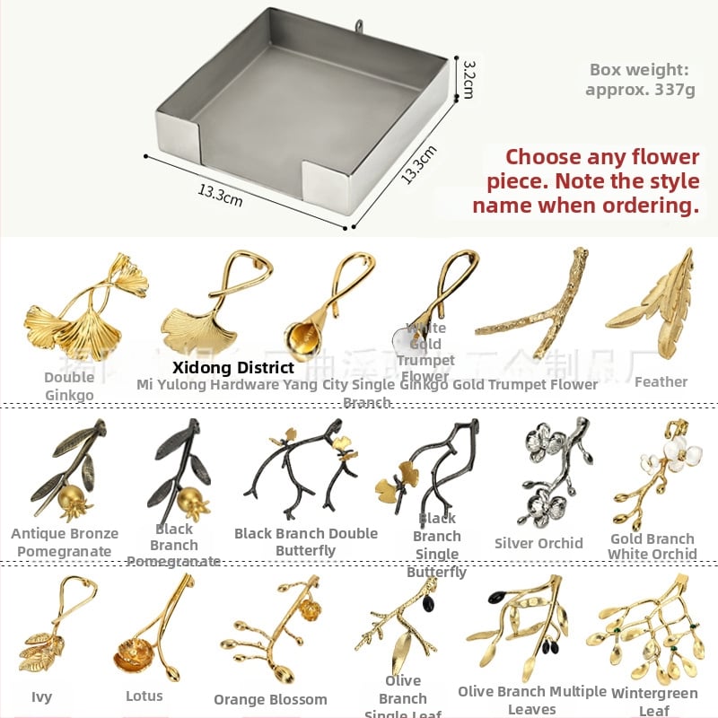 Cutie de depozitare pentru șervețele din oțel inoxidabil, formă pătrată, finisaj lustruit, design nordic minimalist, stil lux lejer