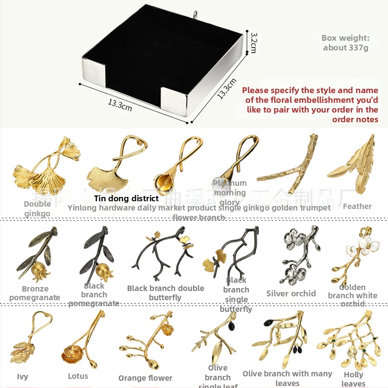 Cutie de depozitare pentru șervețele din oțel inoxidabil, formă pătrată, finisaj lustruit, design nordic minimalist, stil lux lejer