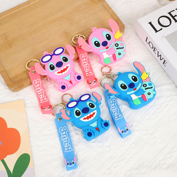 Σιλικονούχο πορτοφόλι για κέρματα με λουράκι, ζωικό μοτίβο, φρέσκο και γλυκό στυλ, unisex, αδιάβροχο