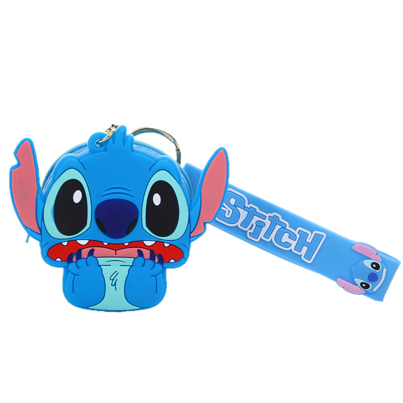 Σιλικονούχο πορτοφόλι για κέρματα με λουράκι, ζωικό μοτίβο, φρέσκο και γλυκό στυλ, unisex, αδιάβροχο