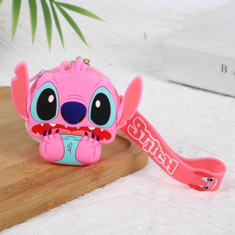 Σιλικονούχο πορτοφόλι για κέρματα με λουράκι, ζωικό μοτίβο, φρέσκο και γλυκό στυλ, unisex, αδιάβροχο