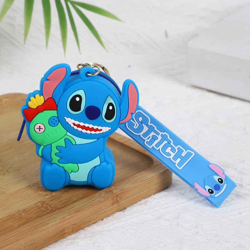 Σιλικονούχο πορτοφόλι για κέρματα με λουράκι, ζωικό μοτίβο, φρέσκο και γλυκό στυλ, unisex, αδιάβροχο