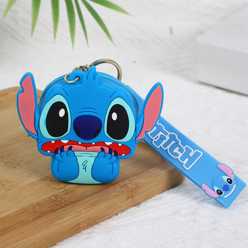 Σιλικονούχο πορτοφόλι για κέρματα με λουράκι, ζωικό μοτίβο, φρέσκο και γλυκό στυλ, unisex, αδιάβροχο