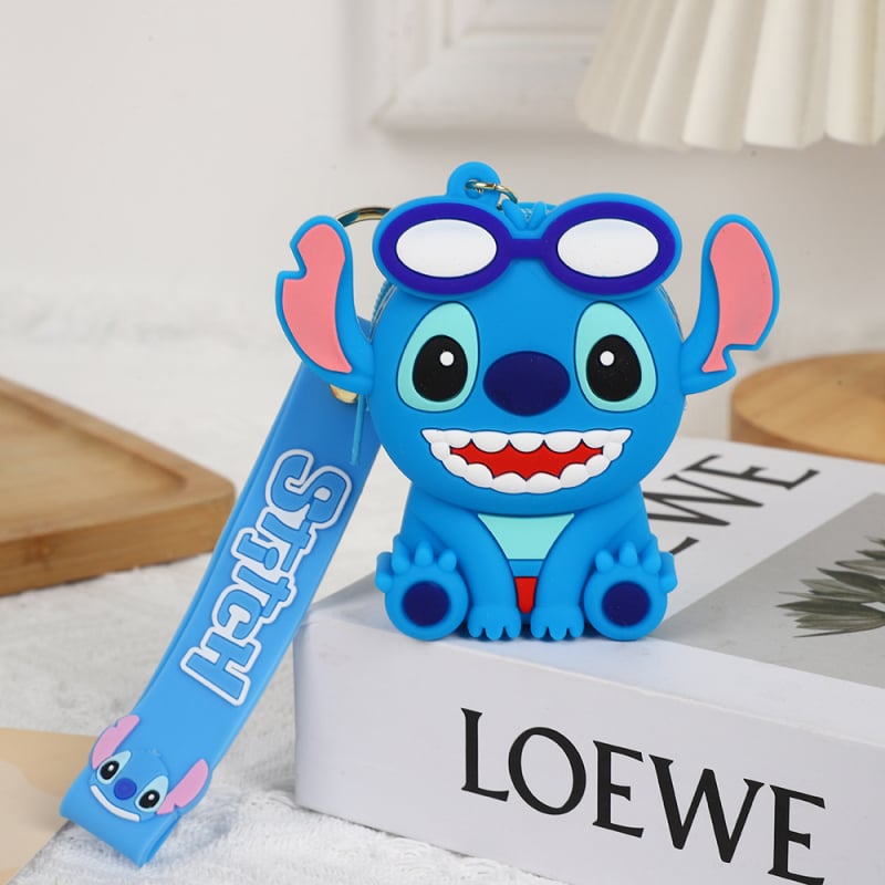 Σιλικονούχο πορτοφόλι για κέρματα με λουράκι, ζωικό μοτίβο, φρέσκο και γλυκό στυλ, unisex, αδιάβροχο