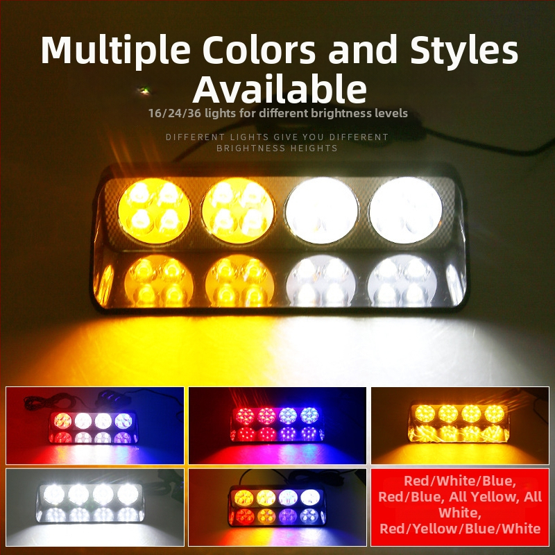 Автомобилна LED светлина с вакуумна чашка за предупреждаващ миглив сигнал (Model 1; Бранд Sichuan; Съвместим с: автомобил)