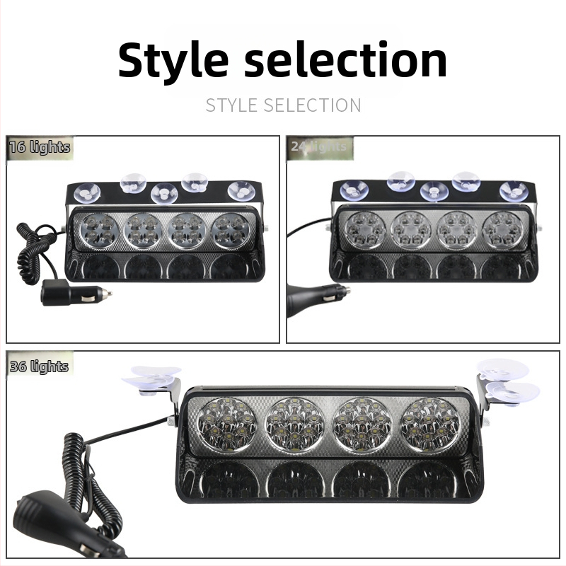 Автомобилна LED светлина с вакуумна чашка за предупреждаващ миглив сигнал (Model 1; Бранд Sichuan; Съвместим с: автомобил)