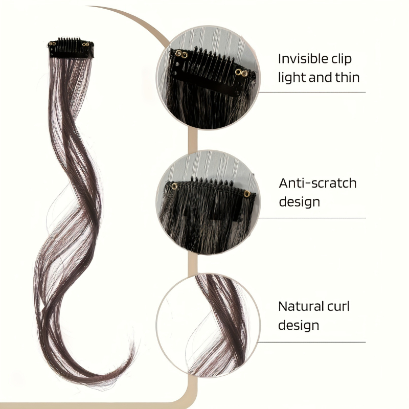 Перука с дълги челки, термоустойчива нишка, модел lh55, за стилизиране