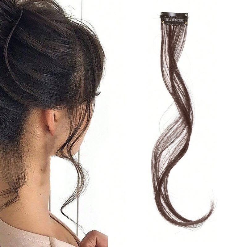 Перука с дълги челки, термоустойчива нишка, модел lh55, за стилизиране