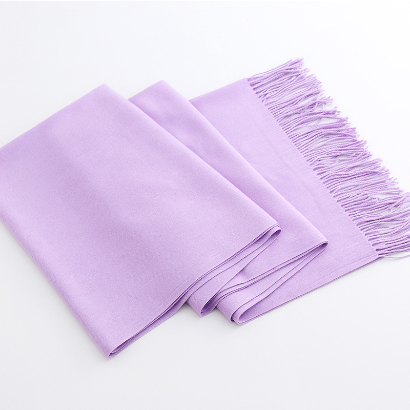 Ciwei šal od sintetičkog kašmira za zimu — dvostrani, tkanje warp knitting, topao, stil Fashion Commuter
