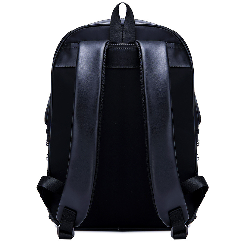 Rucsac din PU leather, buzunar pentru laptop/tabletă, Anti-theft, Rezistent la apă, căptușeală din nylon