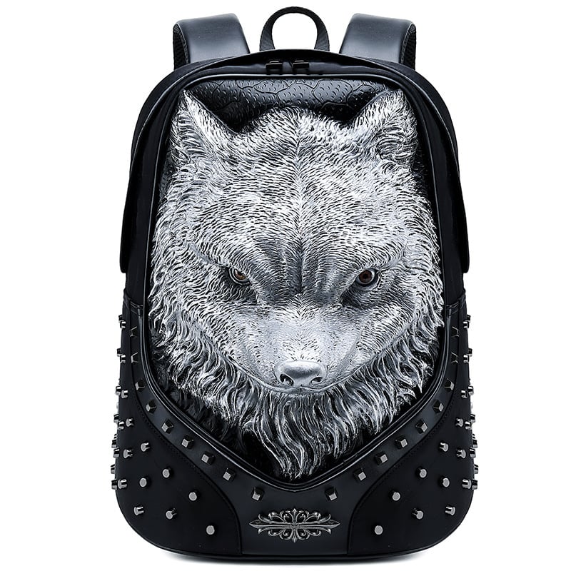 Rucsac din PU leather, buzunar pentru laptop/tabletă, Anti-theft, Rezistent la apă, căptușeală din nylon