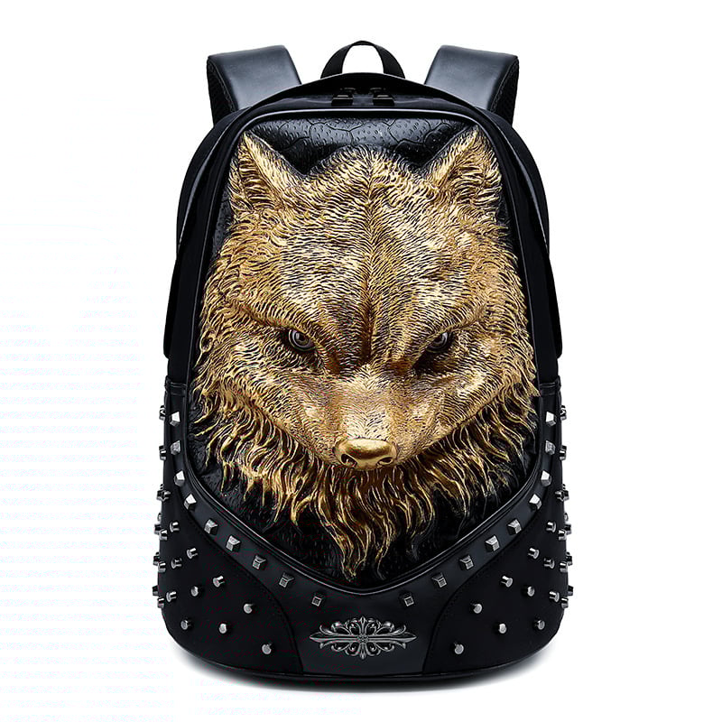 Rucsac din PU leather, buzunar pentru laptop/tabletă, Anti-theft, Rezistent la apă, căptușeală din nylon