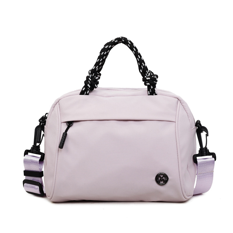 Geantă crossbody în formă de ou, pânză, fermoar, căptușeală poliester, buzunar pentru documente, curea unică