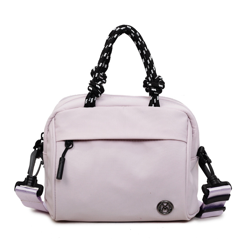 Geantă crossbody în formă de ou, pânză, fermoar, căptușeală poliester, buzunar pentru documente, curea unică