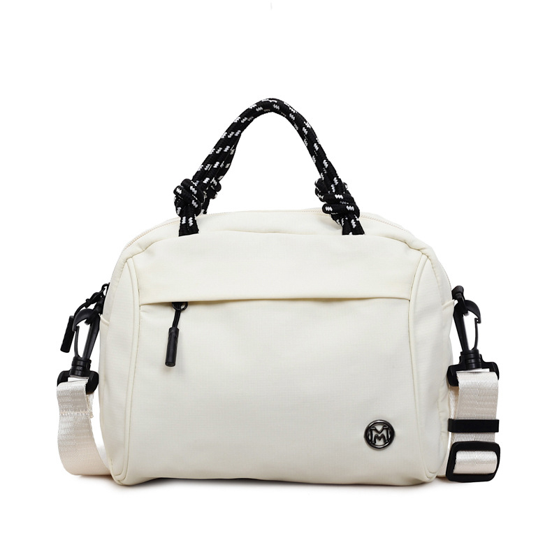 Geantă crossbody în formă de ou, pânză, fermoar, căptușeală poliester, buzunar pentru documente, curea unică