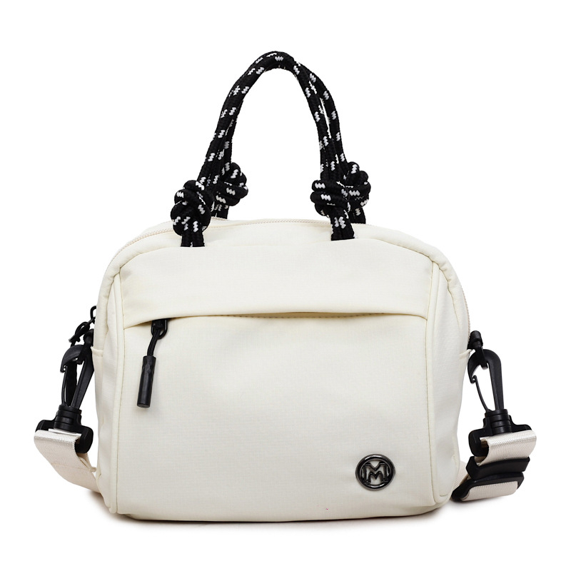 Geantă crossbody în formă de ou, pânză, fermoar, căptușeală poliester, buzunar pentru documente, curea unică