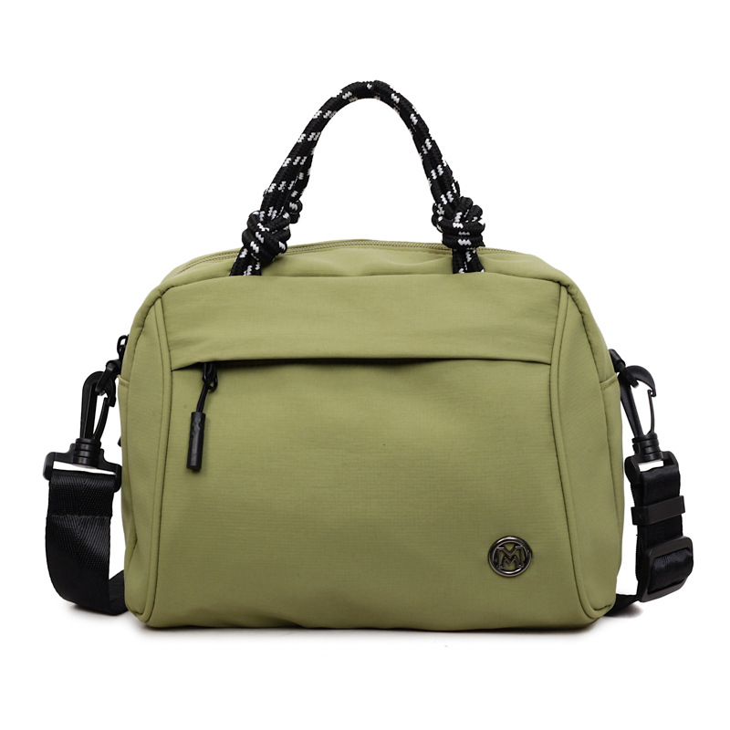 Geantă crossbody în formă de ou, pânză, fermoar, căptușeală poliester, buzunar pentru documente, curea unică