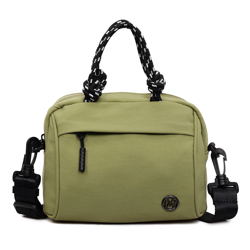 Geantă crossbody în formă de ou, pânză, fermoar, căptușeală poliester, buzunar pentru documente, curea unică