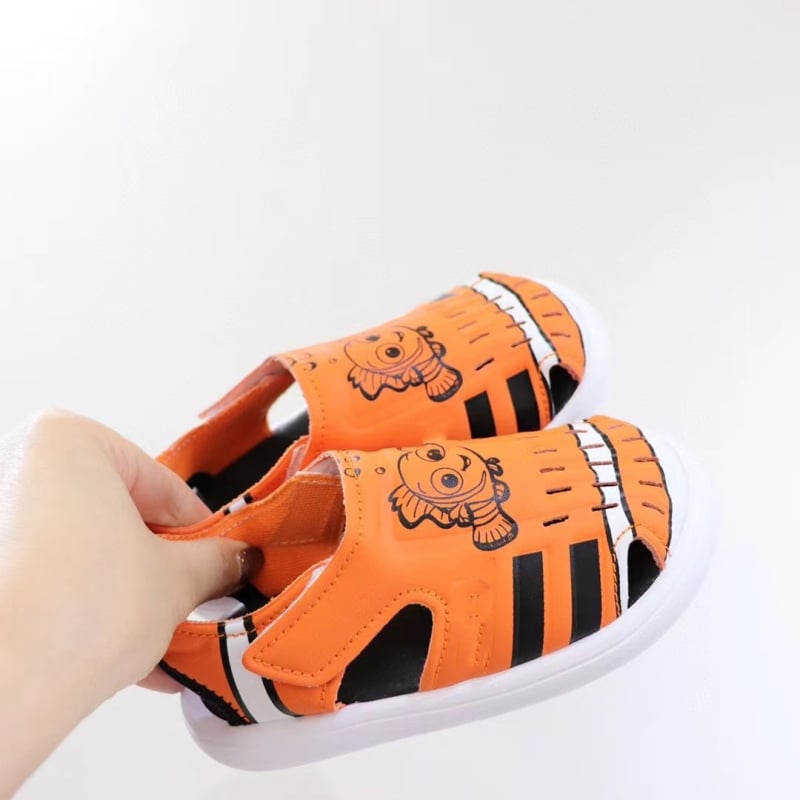 Gyerekeknek szóló sportos szandál Velcro-zárás, PVC felső rész, MD talp, 7-12 éveseknek, 2024 nyár