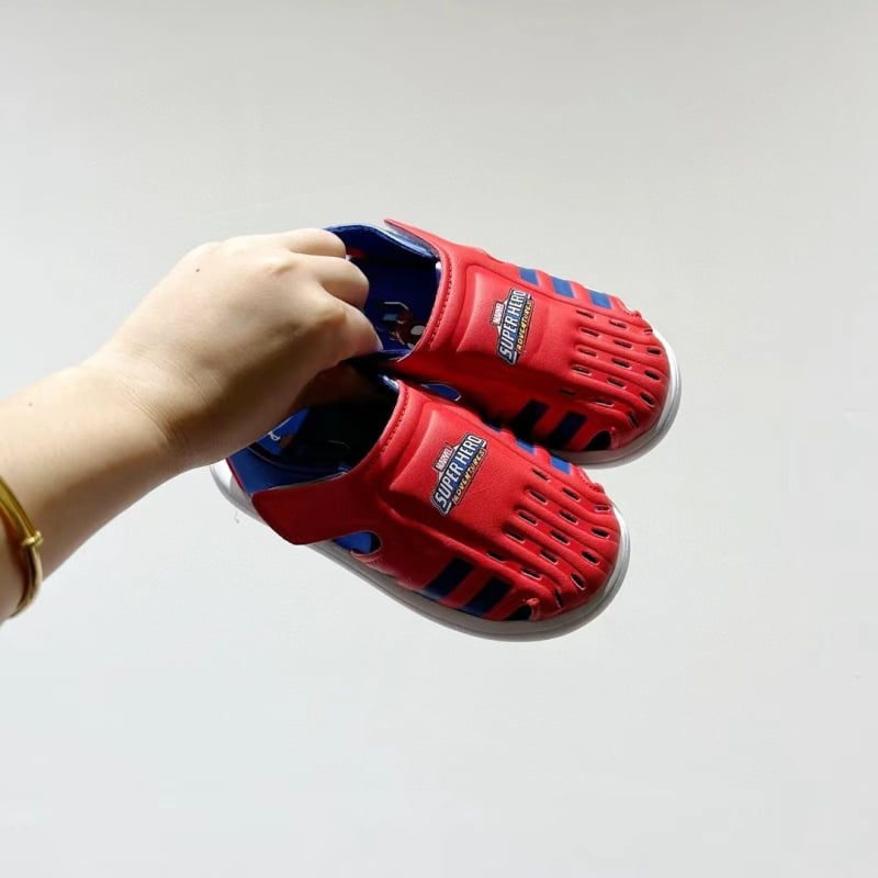 Gyerekeknek szóló sportos szandál Velcro-zárás, PVC felső rész, MD talp, 7-12 éveseknek, 2024 nyár