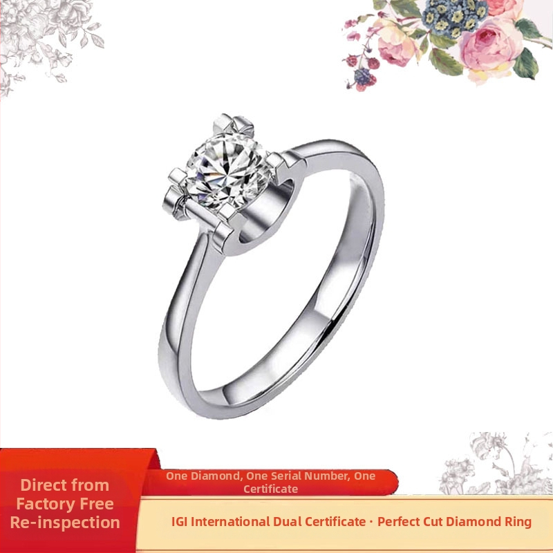 Platina gyémánttal kirakott gyűrű, divatgyűrű (2024 tavasz)