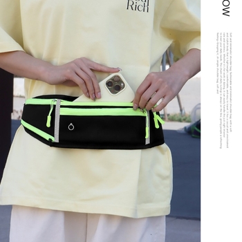 Borsetă de talie pentru sport: nylon, respirabil, ultra-ușoară, antibacteriană, extensibilă, unisex, pentru activități în aer liber, căptușeală poliester