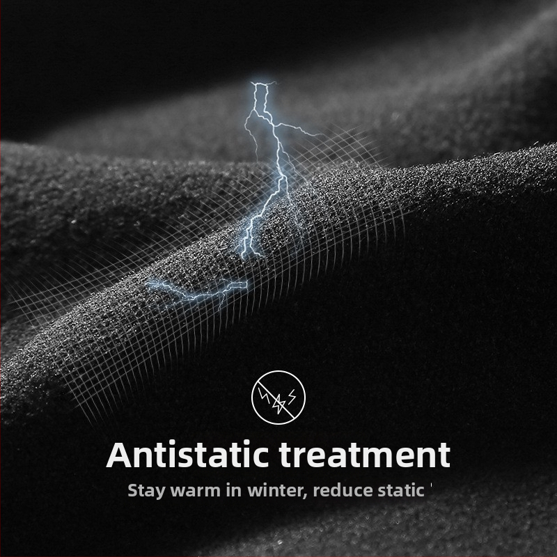 Aerogélové termálne spodné prádlo, set pre unisex, s fleecovou podšívkou, ochrana kolien, okrúhly výstrih, dlhé rukávy, jednovrstvé, 181–200 g/m²