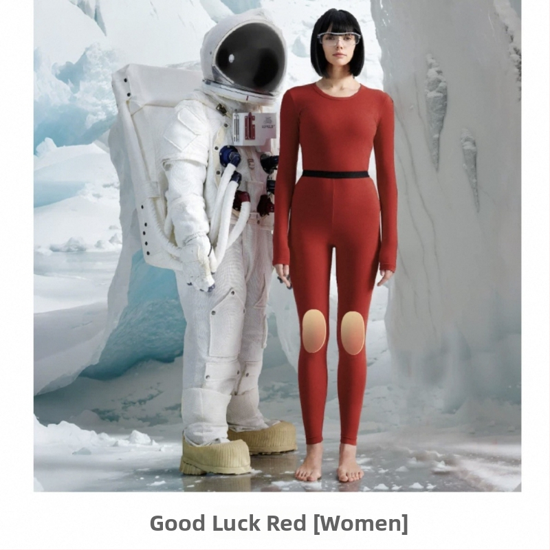 Set termic din aerogel, unisex, căptușit cu fleece, protecție la genunchi, guler rotund, mâneci lungi și pantaloni, strat unic, 181–200 g/m²