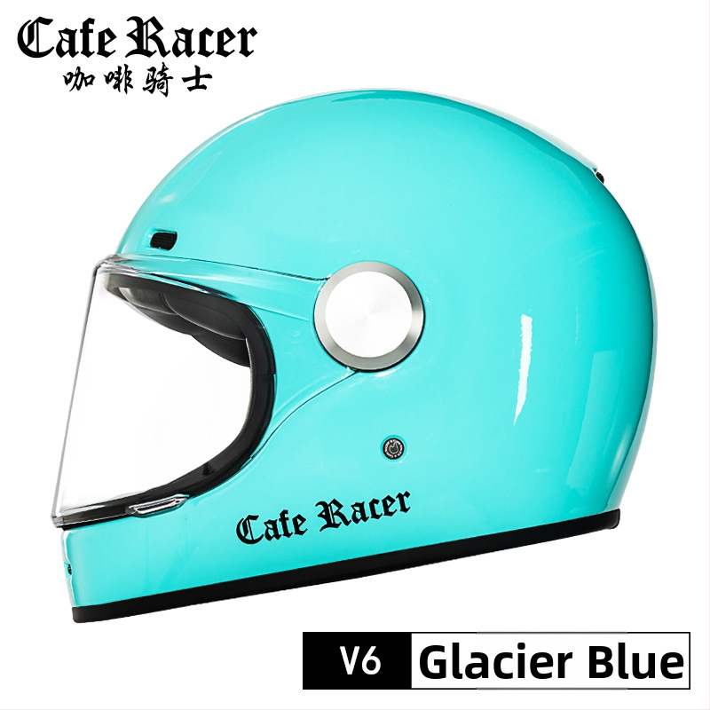 FASEED Ρετρό πλήρους προσώπου κράνος μοτοσικλέτας, ABS, πιστοποιημένο 3C, γενικής χρήσης τεσσάρων εποχών