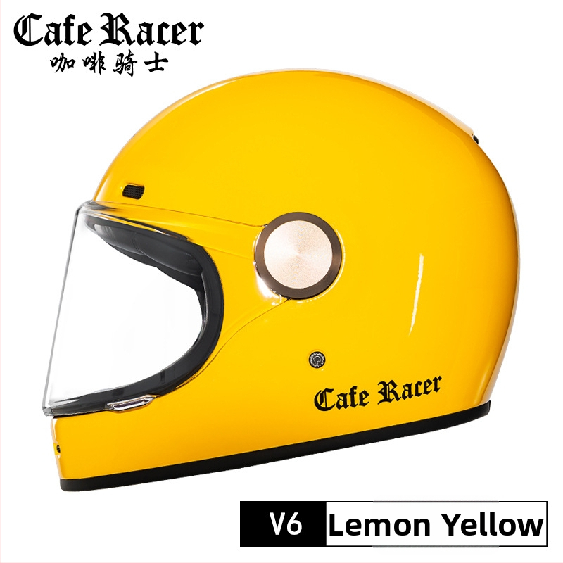 FASEED Ρετρό πλήρους προσώπου κράνος μοτοσικλέτας, ABS, πιστοποιημένο 3C, γενικής χρήσης τεσσάρων εποχών