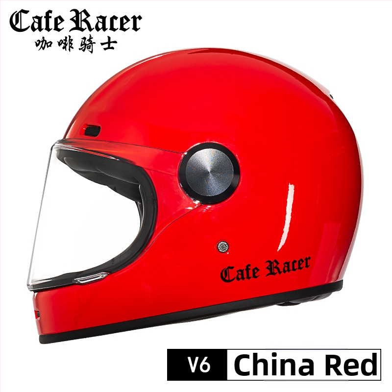 FASEED Ρετρό πλήρους προσώπου κράνος μοτοσικλέτας, ABS, πιστοποιημένο 3C, γενικής χρήσης τεσσάρων εποχών