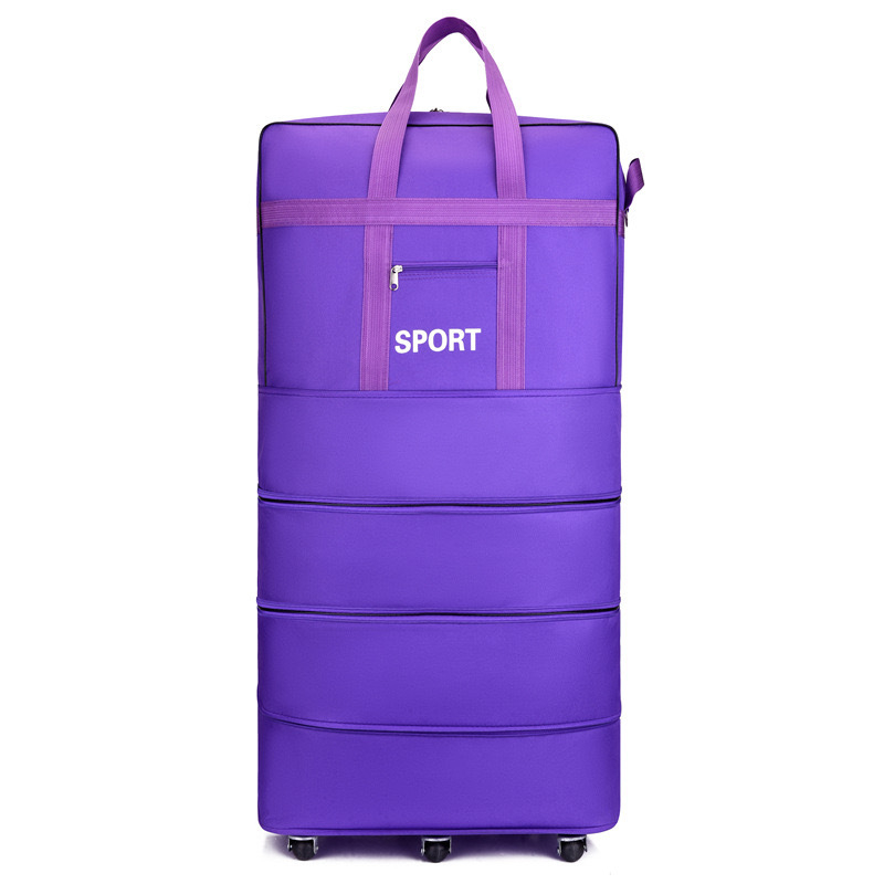 Taška na cestovanie s otočnými kolieskami, skladateľná a rozšíriteľná, objem 56-75 l, Oxford materiál