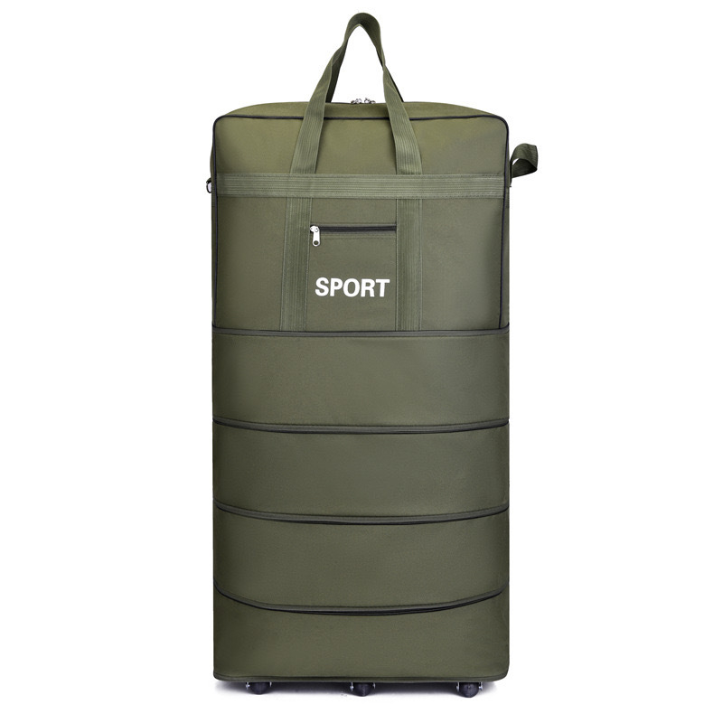 Taška na cestovanie s otočnými kolieskami, skladateľná a rozšíriteľná, objem 56-75 l, Oxford materiál