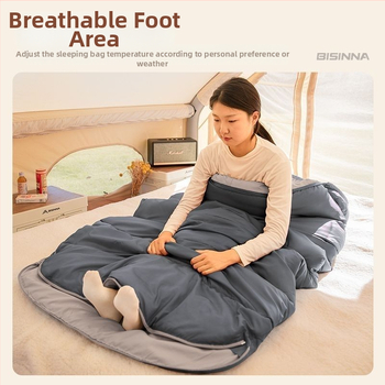 Spací vak pre dospelých, vonkajší, široký a hrubý, všetky ročné obdobia, prenosný, obálkový dizajn; materiál: nylon; podšívka: polyester-bavlna