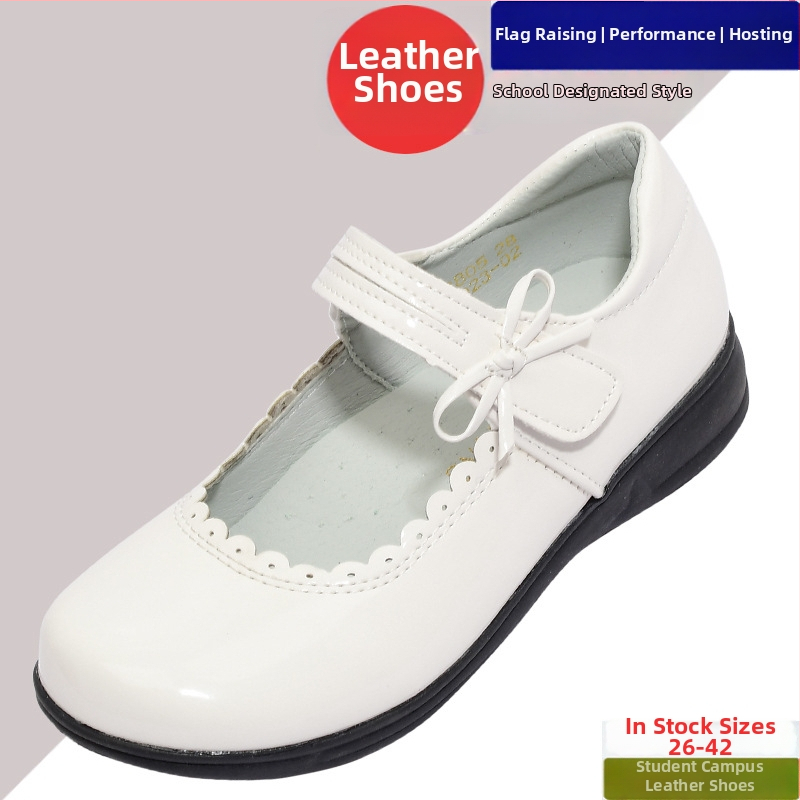 Chlapčenské PU kožené topánky s Velcro zapínaním, gumová podrážka, protišmykové, bežný štýl