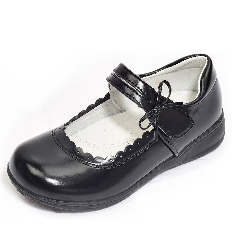 Chlapčenské PU kožené topánky s Velcro zapínaním, gumová podrážka, protišmykové, bežný štýl