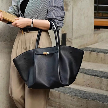 Δερμάτινο σατσελ σε στυλ φτερού, γνήσιο δέρμα, αστικό στυλ, οριζόντιο τετραγωνικό σχήμα, μαγνητικό κλείσιμο