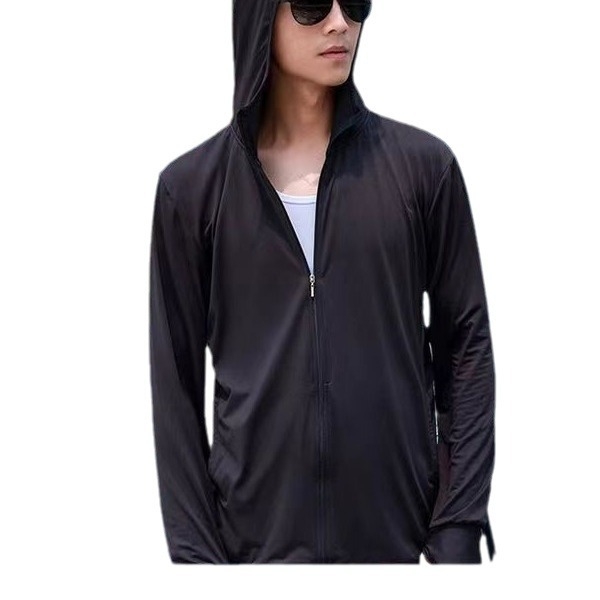 Vonkajšia vetrovka s kapucňou, odnímateľná, UPF50+ UV ochrana, priedušná, rýchloschnúca