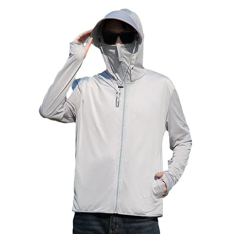 Vonkajšia vetrovka s kapucňou, odnímateľná, UPF50+ UV ochrana, priedušná, rýchloschnúca