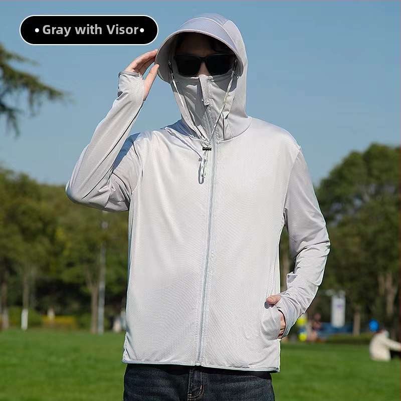 Vonkajšia vetrovka s kapucňou, odnímateľná, UPF50+ UV ochrana, priedušná, rýchloschnúca