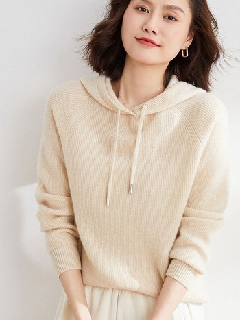 Πουλόβερ από μείγμα μαλλιού, πλεκτό, μανίκια ραγκλαν, χαλαρή γραμμή, μεσαίο πάχος