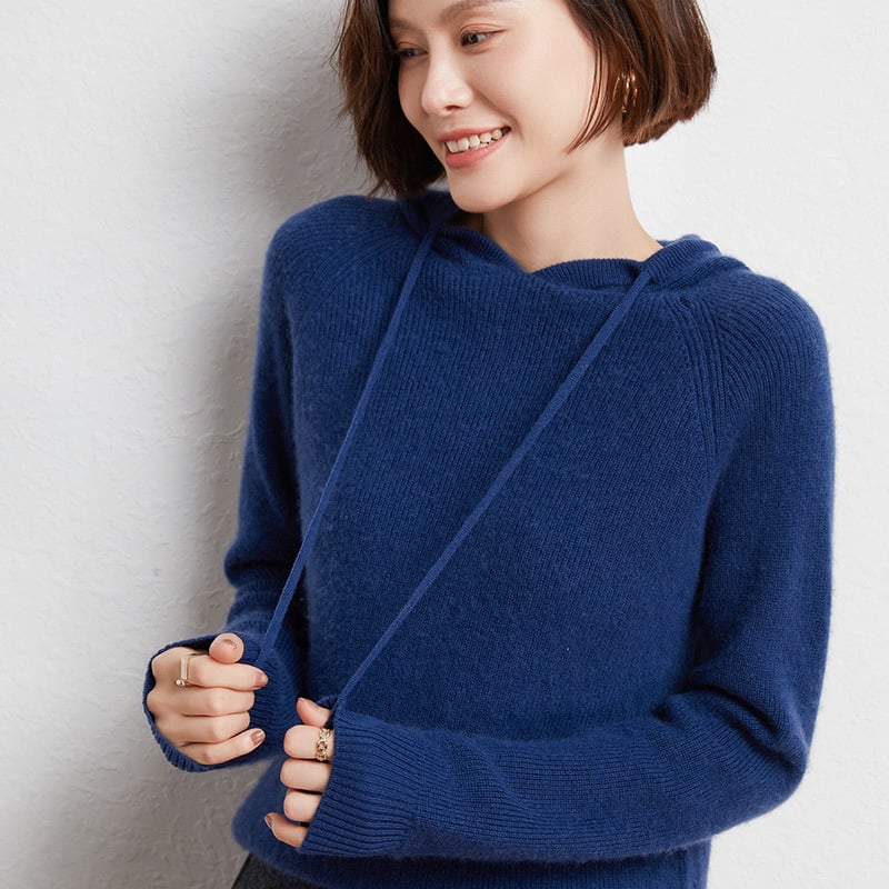 Πουλόβερ από μείγμα μαλλιού, πλεκτό, μανίκια ραγκλαν, χαλαρή γραμμή, μεσαίο πάχος