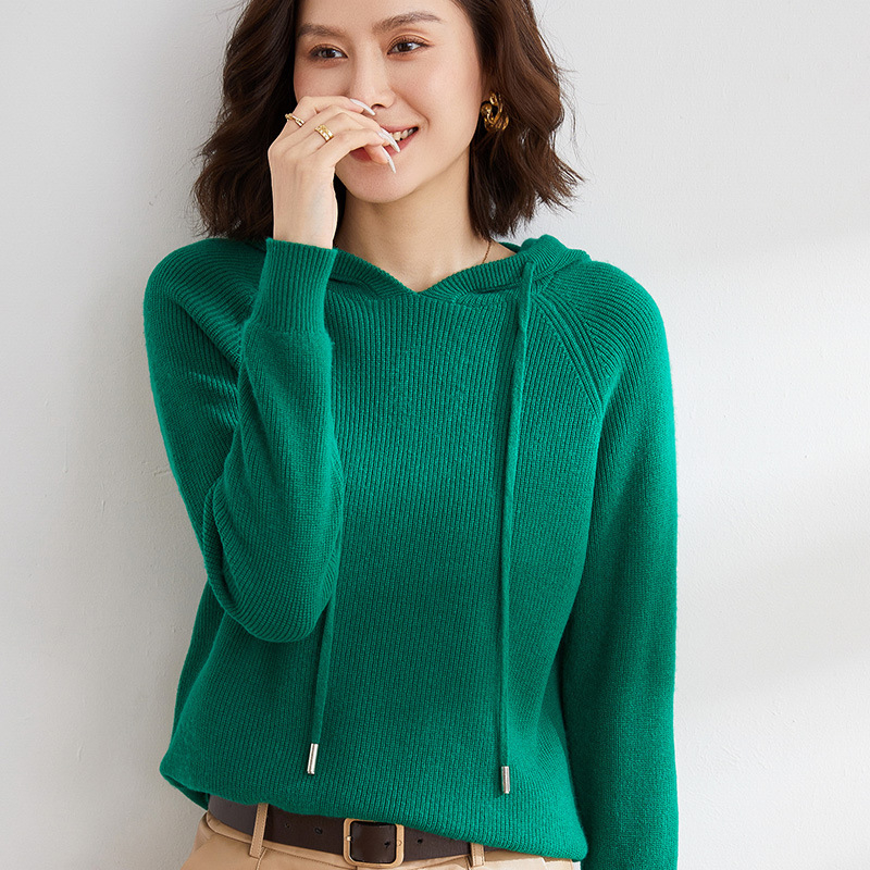 Πουλόβερ από μείγμα μαλλιού, πλεκτό, μανίκια ραγκλαν, χαλαρή γραμμή, μεσαίο πάχος